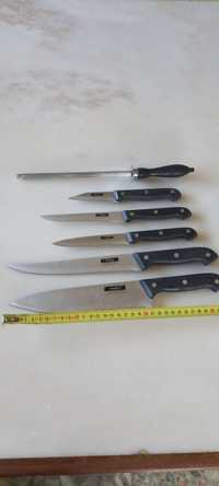Conjunto 5 facas  + afiador
