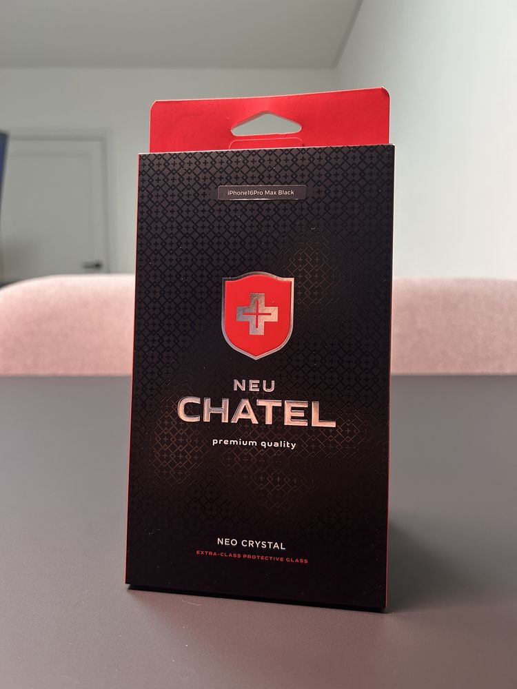 Оригінальне захисне скло +NEU Chatel iPhone 16 Pro Max