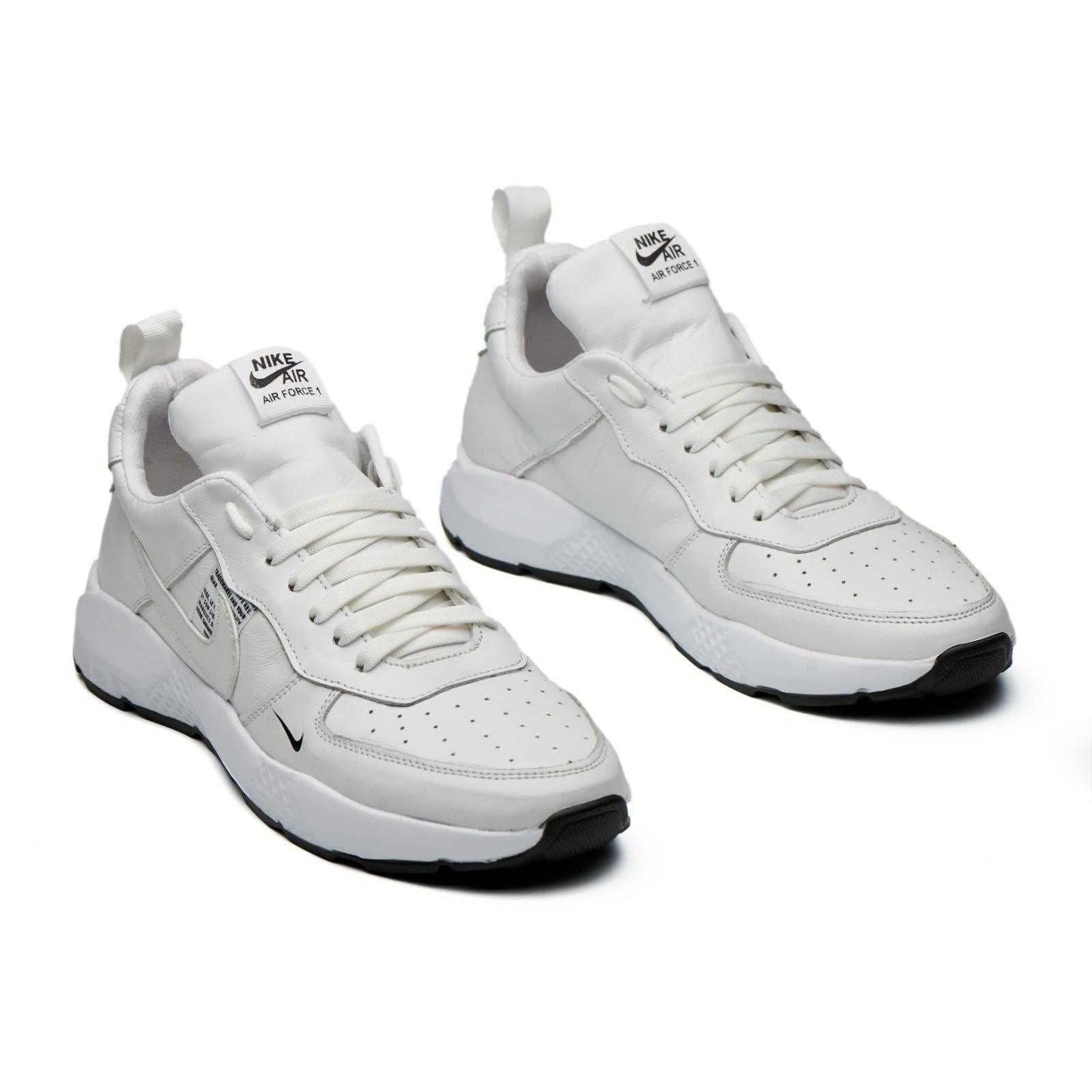 Чоловічі кросівки з натуральної шкіри Nike білий 40-45р