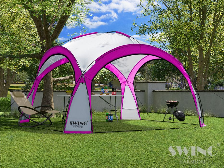 namiot pawilon ogrodowy kopuła imprezowa xxl led