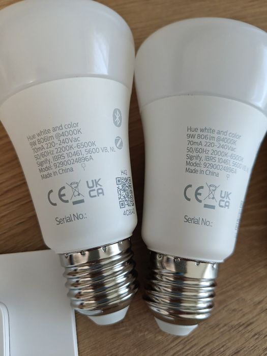 Hue White and Color 9W E27 Nowy zestaw żarówek