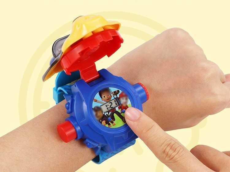 Zegarek Psi Patrol 3D z Projektorem 24 obrazki Różowy