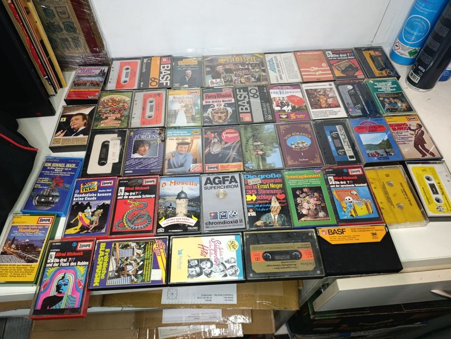 Pakiet 127 sztuk kaset magnetofonowych kasety magnetofonowe