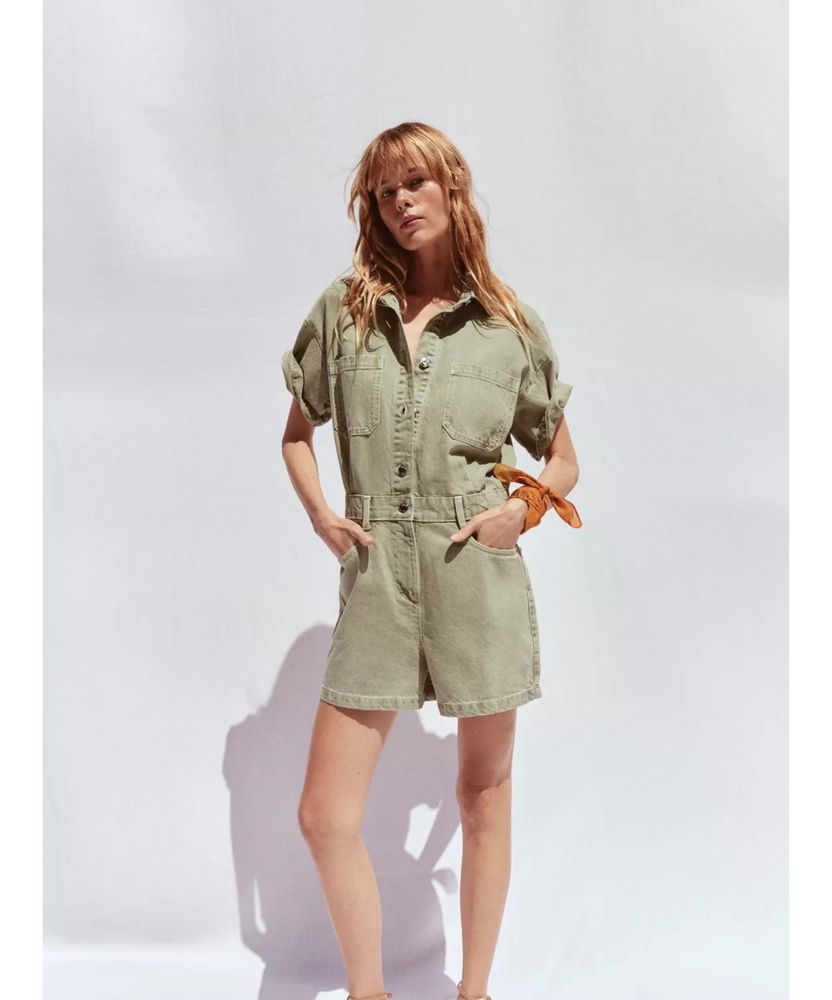 Комбинезон зара zara комбез джинсовий