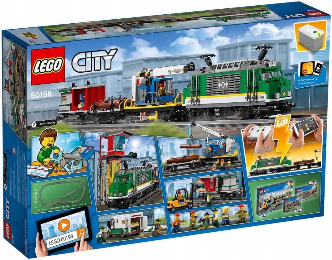 LEGO City 60198 Nowy Zestaw Pociąg Towarowy Sterowany + Katalog 2025