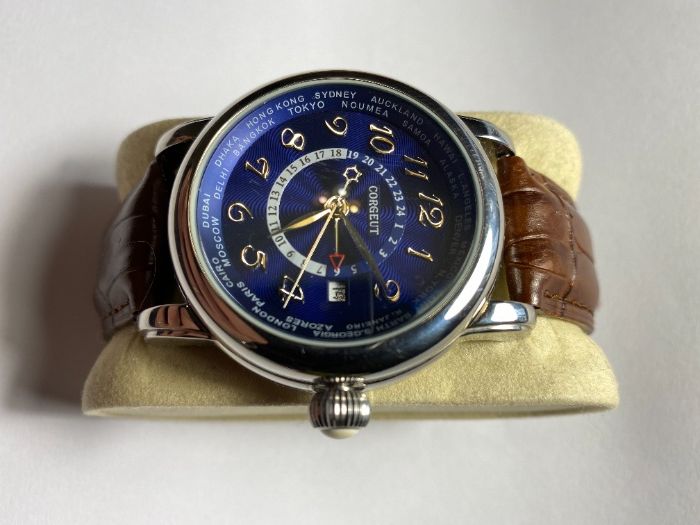 Продам часы CORGEUT GMT часы  хомаж Monblanc + ремень НАТО в подарок