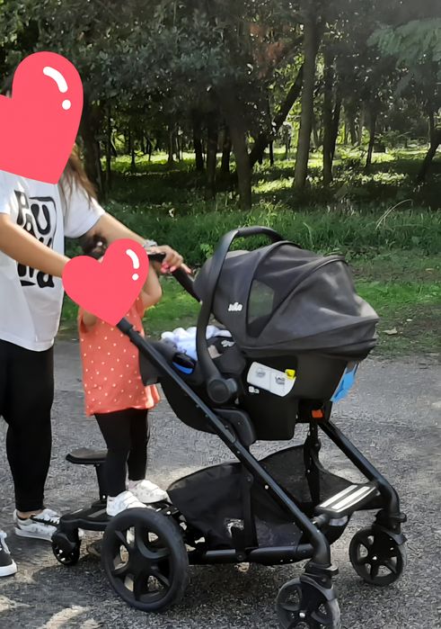 Mini Buggy Board com Assento – Para Segunda Criança, em Ótimo Estado