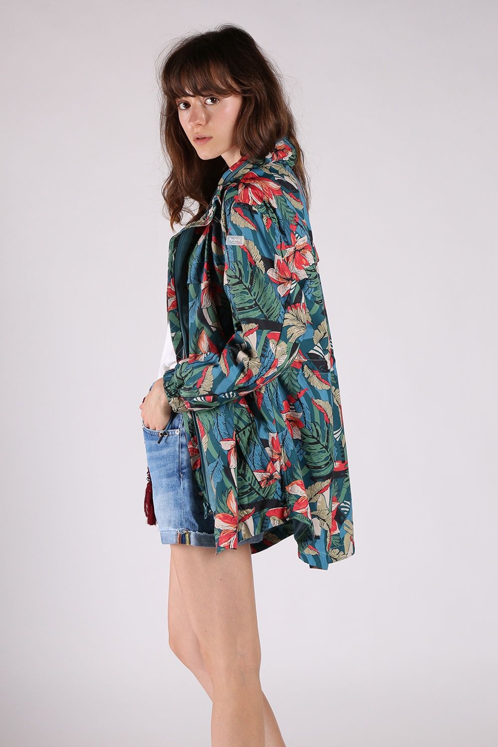 Kurtka parka Pepe Jeans print wzory