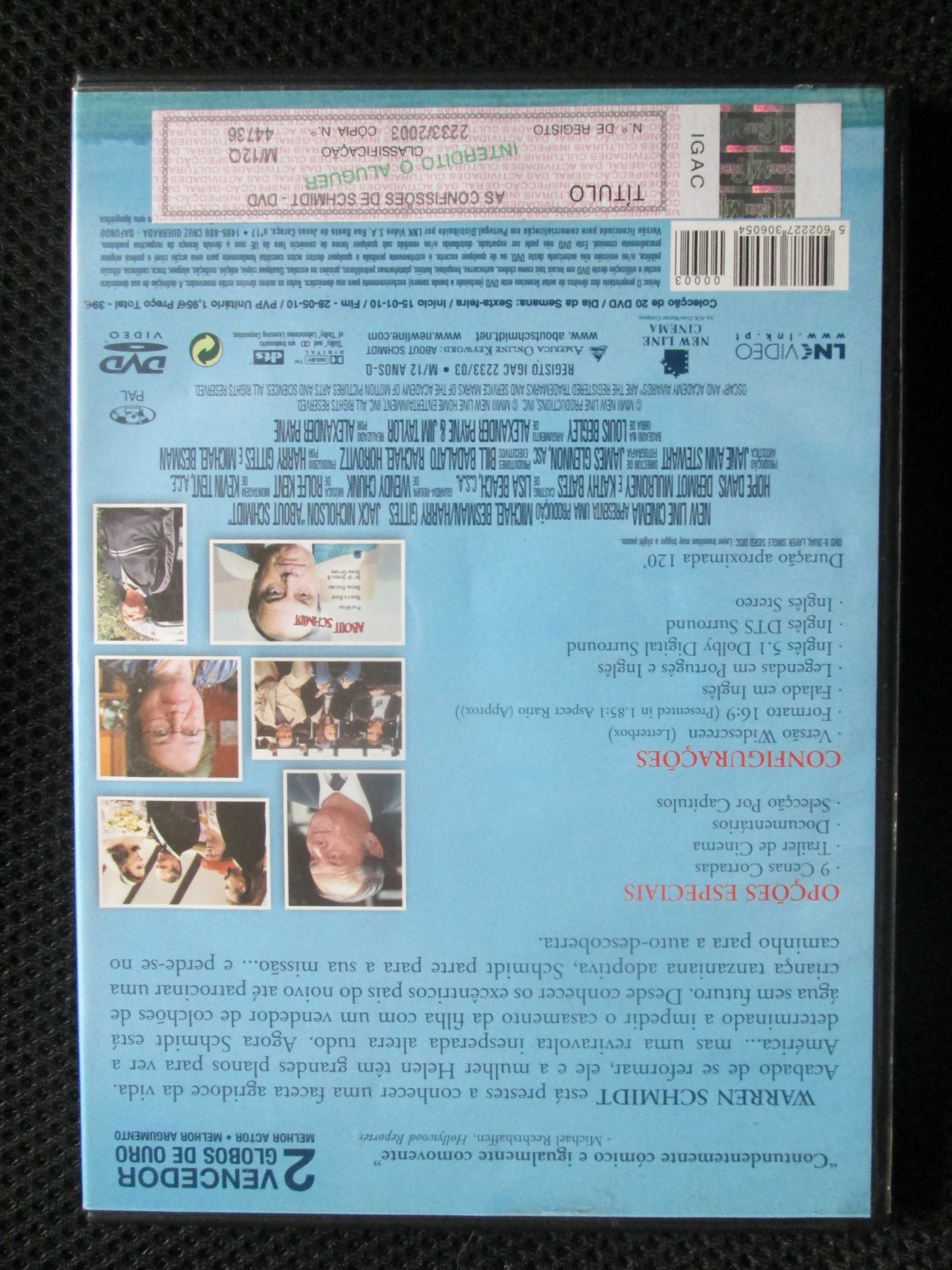 DVD - As Confissões de Schmidt, Kathy Bates, Jack Nicholson