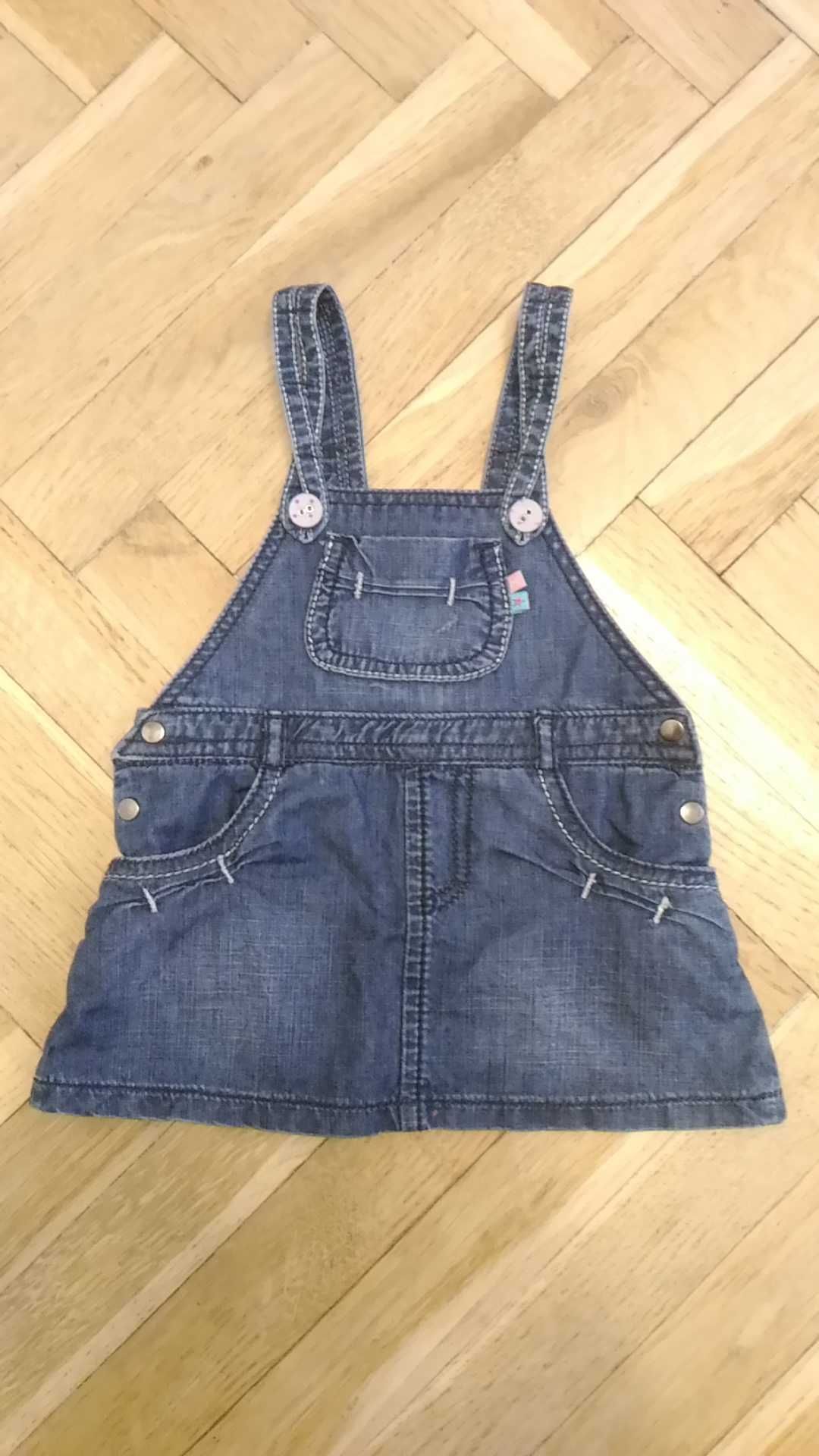 Spódniczka ogrodniczka jeans r. 62+ polska jakość