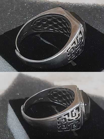 Срібний перстень з лабрадором