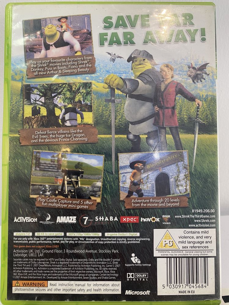 Shrek The Third Xbox 360 Gwarancja