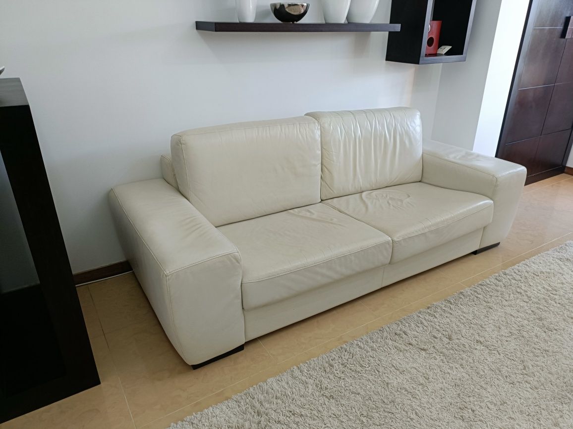 Sofá em pele/Móvel de TV/Mesa de centro