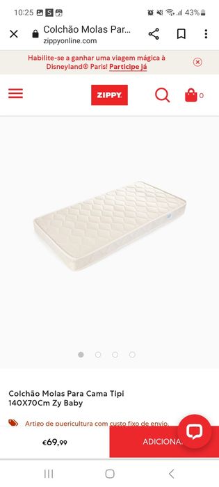 Cama tippy 140x70 zippy