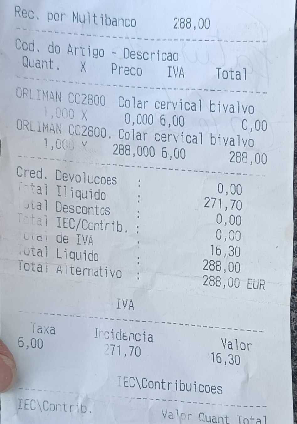 Colar Cervical com Suporte Torácico