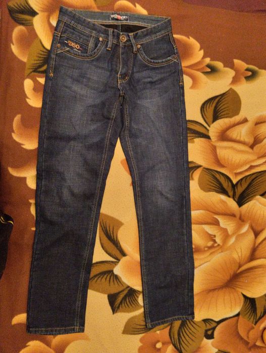 Джинси чоловічі Dsouaviet, стрейчові FRAM,  BLUE SEA сині, Replay білі