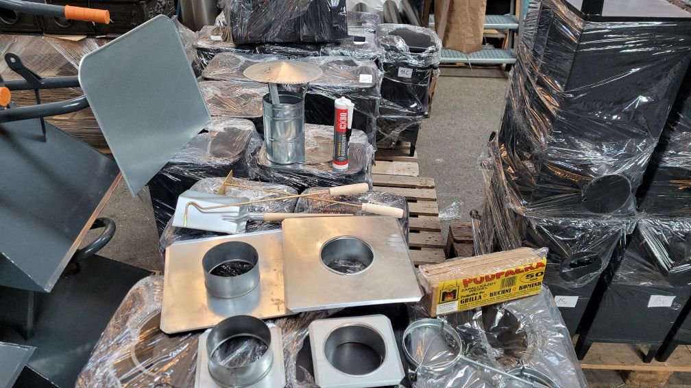 RURA PIECA PIECYKA KOZA kominowa dymowa 120 kolanko rozeta kominek 12c
