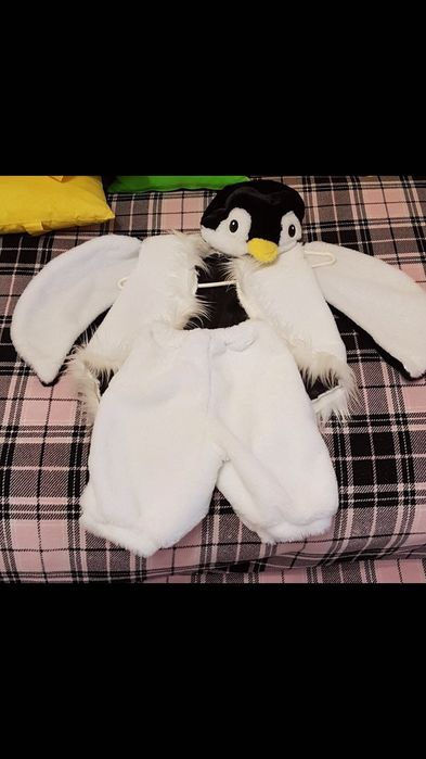 Дитячий новорічний костюм пінгвін та сніговик наложка