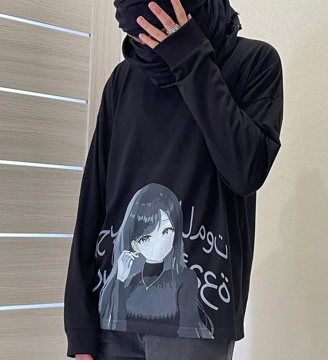 Shinigami Arabic waifu longsleeve