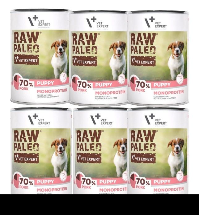 Raw paleo puppy pork 6x800g wieprzowina