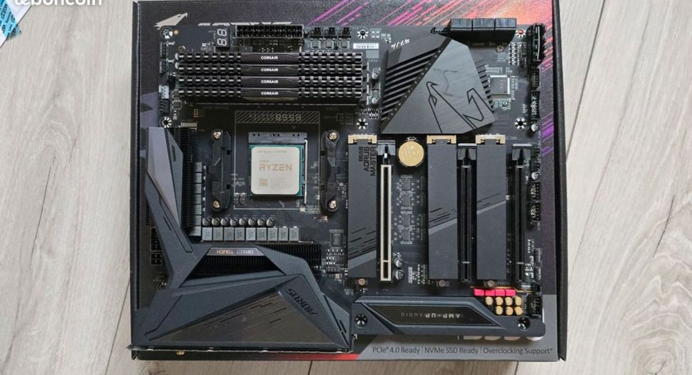 KIT UPGRADE :ryzen 7 5800x3d + b550 aorus master + 64gb ddr4 (faturas)