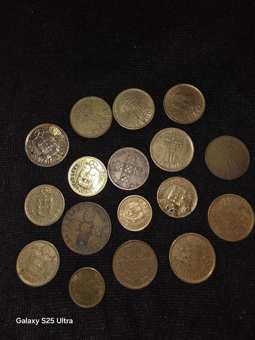 Moedas antigas para coleção