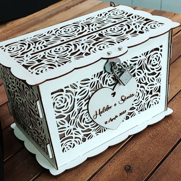 Caixa envelopes de casamento