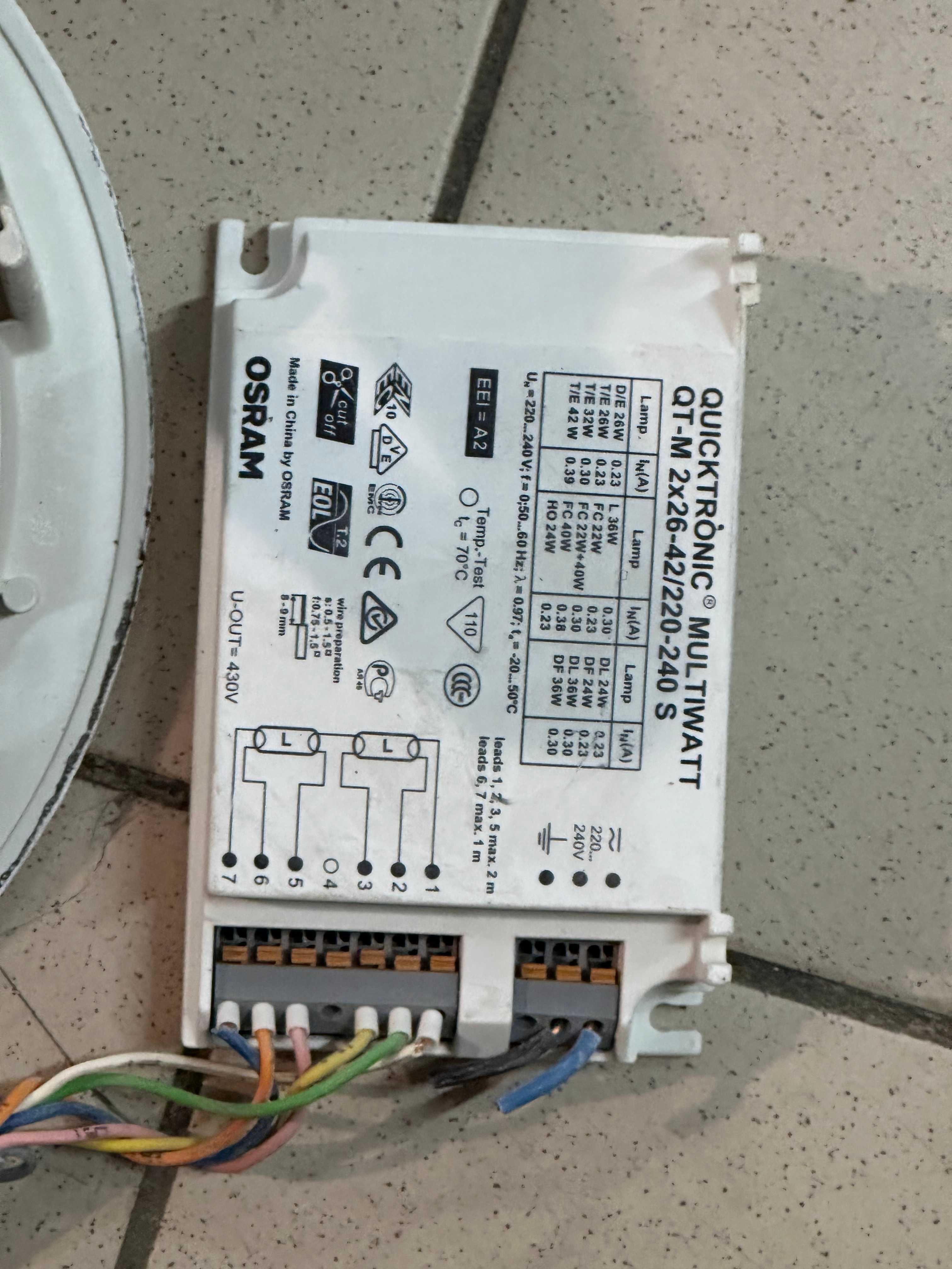 Statecznik Elektroniczny (Se) Do Świetlówek Osram Qt-m 2x26-42w #3987