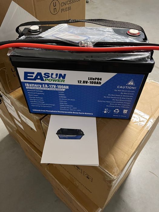 LiFePO4 EASUN BMS Акумулятор 12 V 100Ah 1280 Wh В НАЯВНОСТІ !
