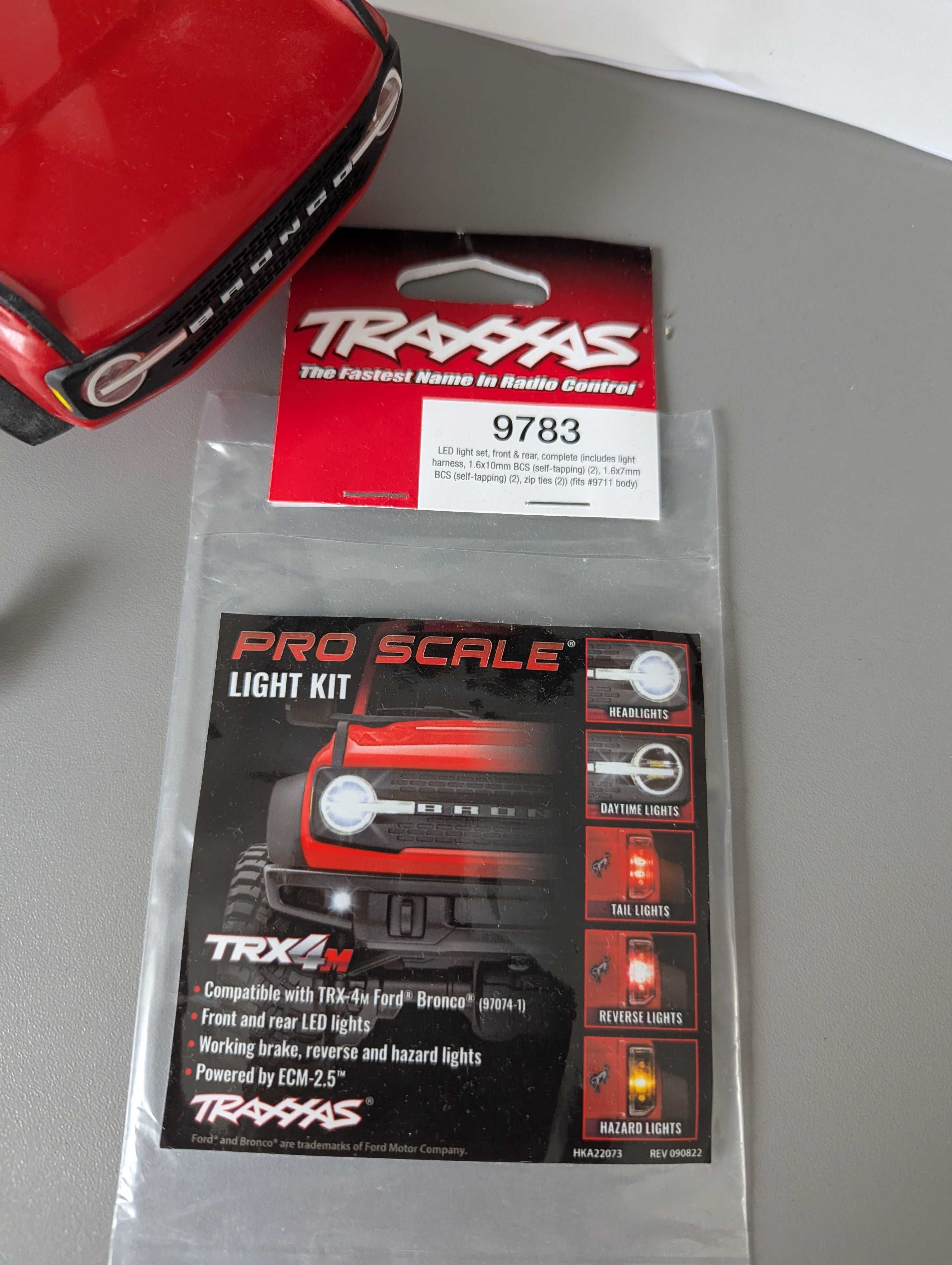 Traxxas trx4m 1/18 bronco oświetlenie + karoseria