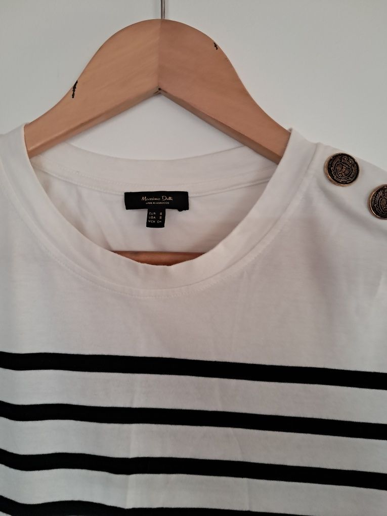 Massimo Dutti bluzka z krótkim rękawem