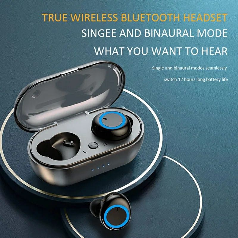 Earbuds Novos Fones Bluetooth Phones Auscultadores In-Ear Com Caixa