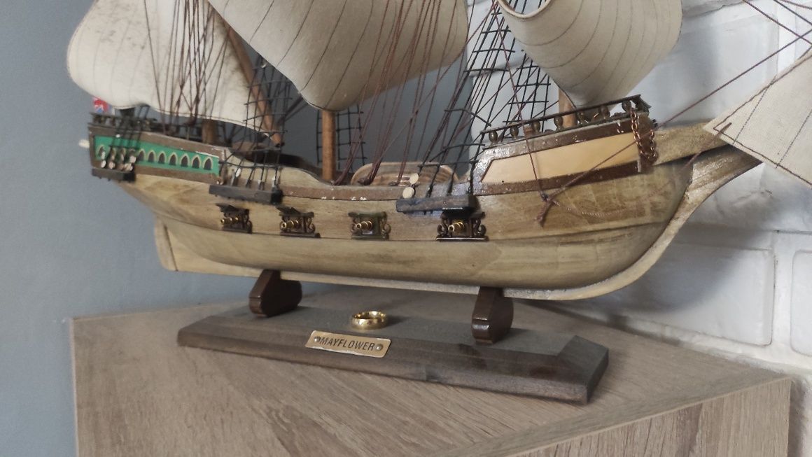 Model statku Mayflower vintage
