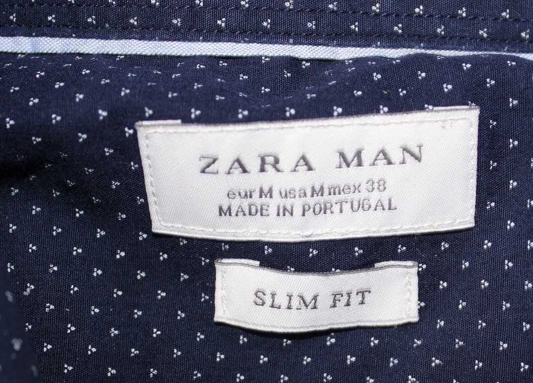 Zara Man Slim Fit koszula męska z długim rękawem r.M