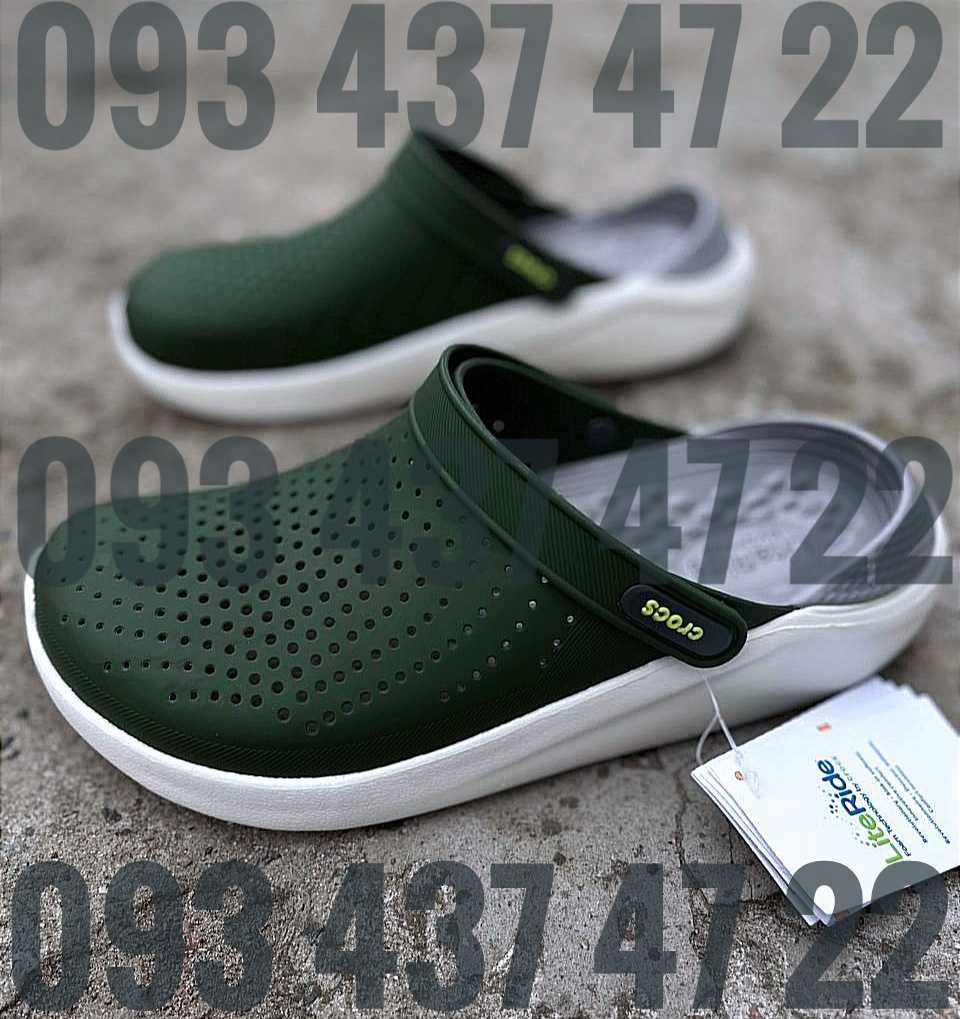 Чоловічі Крокси Сабо Crocs LiteRide Clog Army Crocs LiteRide