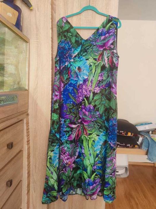 Sukienka trapezowa OKEE Wild Peony 3XL