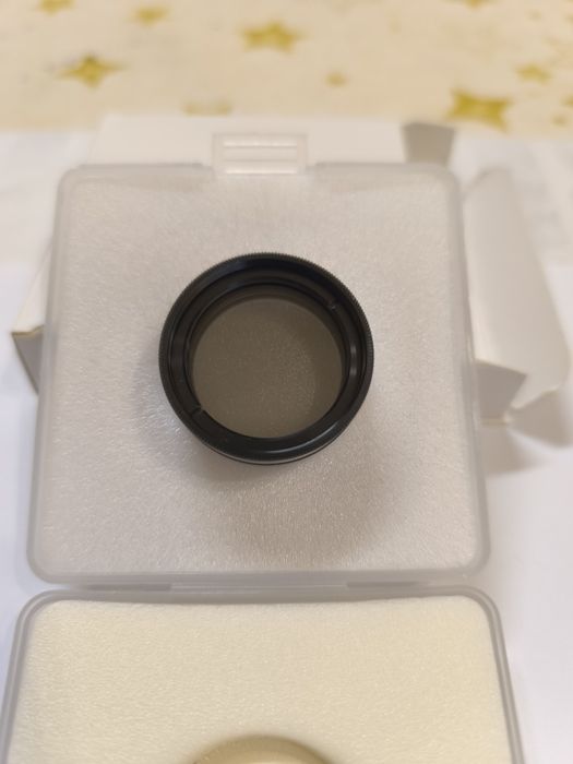 Filtro polarizador variável para telescópio