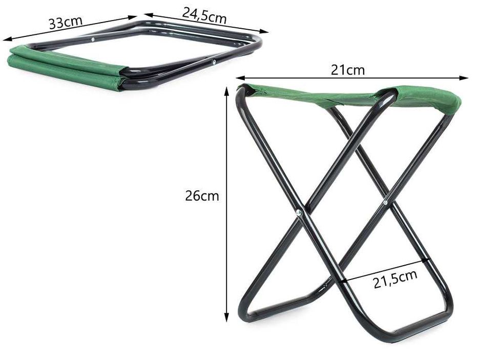 Krzesło wędkarskie turystyczne taboret składane