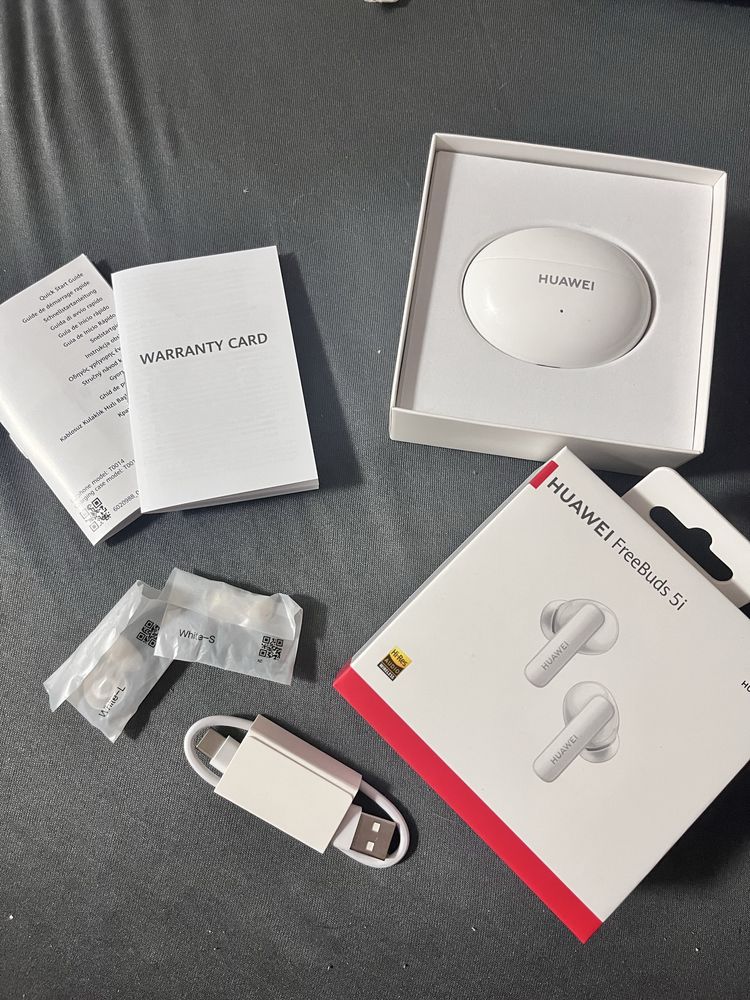 Huawei FreeBuds 5i • ANC • bardzo dobry stan • gwarancja