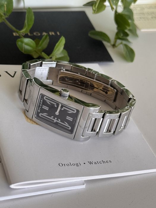 Bvlgari “ Rettangolo” RT39S com Caixa e Certificado