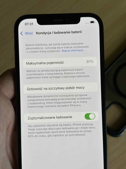 IPhone 12 Pro - Bardzo Dobry stan, 81%, 128Gb