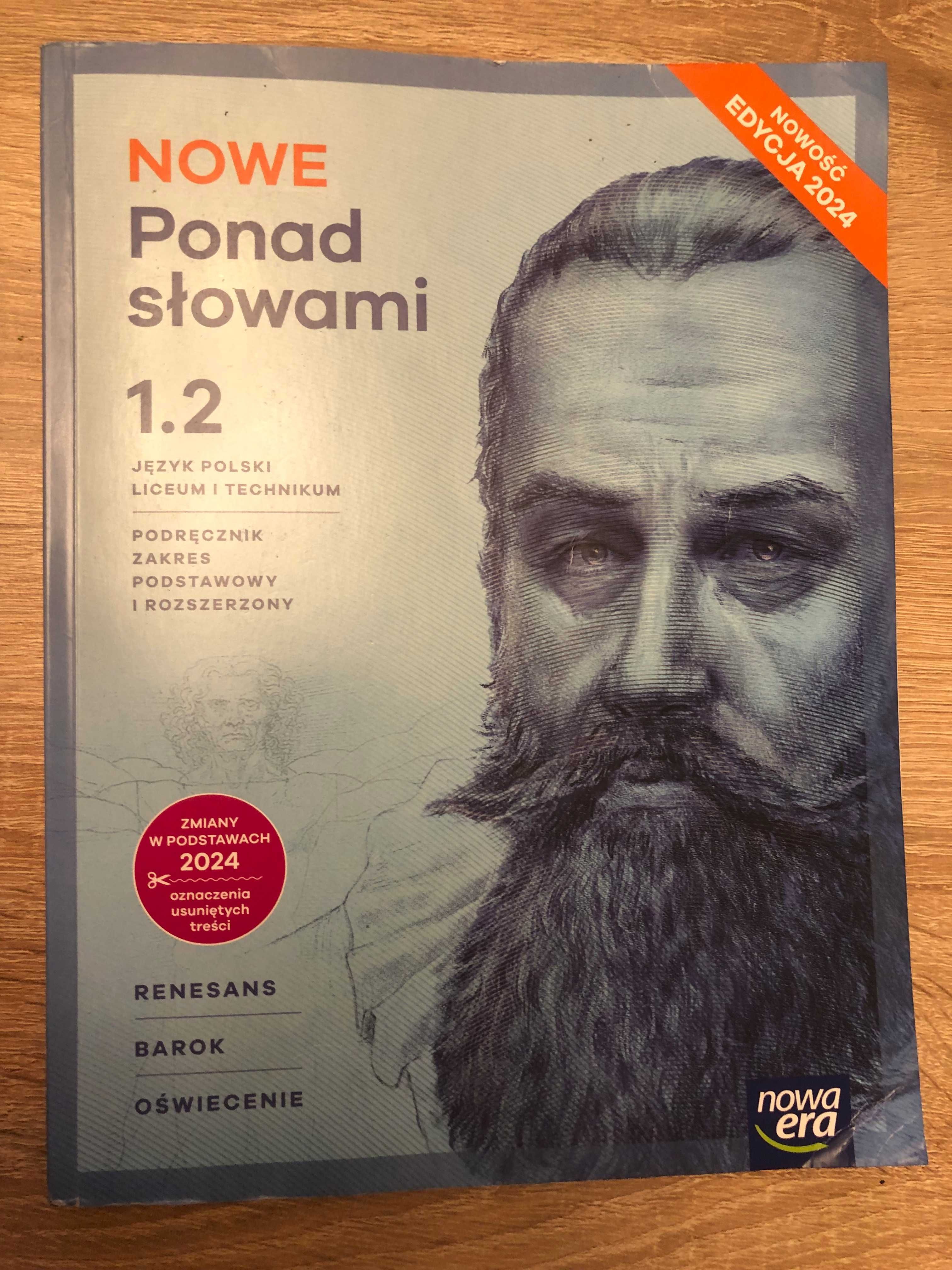 Nowe Ponad Słowami 1. Część 1 i 2. Edycja 2024. Rozszerzony. M. Chmiel