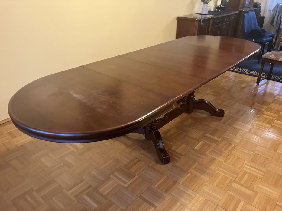 Swarzędzki stół rozkładany wysokiej jakości drewniany