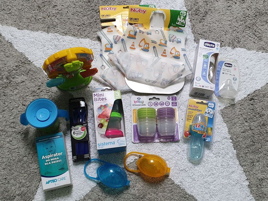 Zestaw do jedzenia dla niemowlaka plus Vtech Karuzela interaktywna