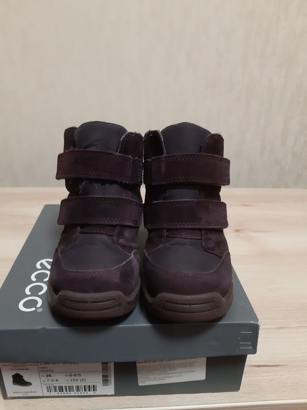 Сапоги зимние Ecco Urban Mini, Gore-tex, 25p. ст. 15,5 см