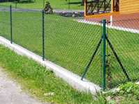 kompletne ogrodzenie 100mb z siatki 150cm oc+pvc, słupki Wysyłka