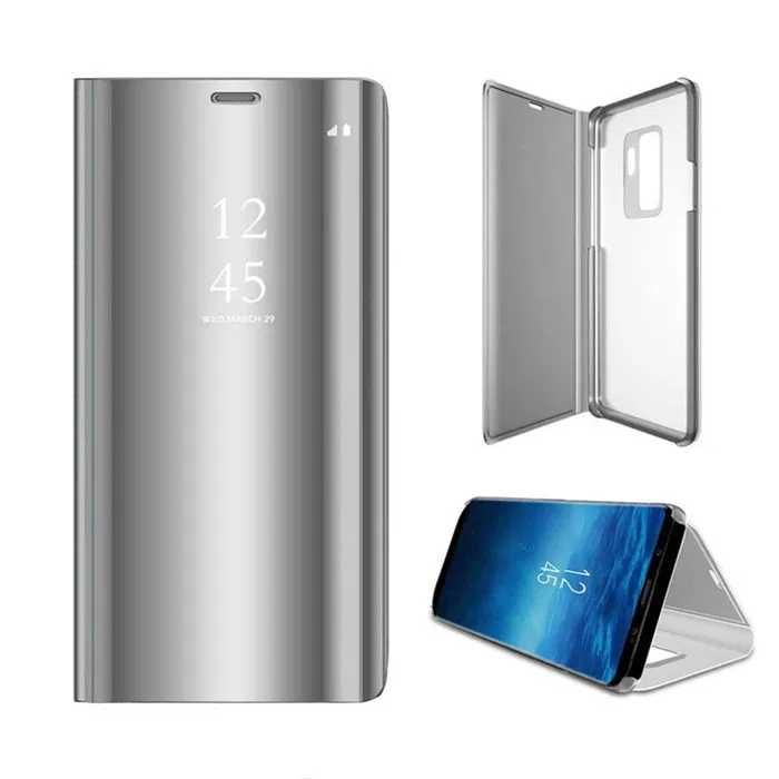 Etui z klapką Huawei P40 Lite E,- Clear View Case Silver