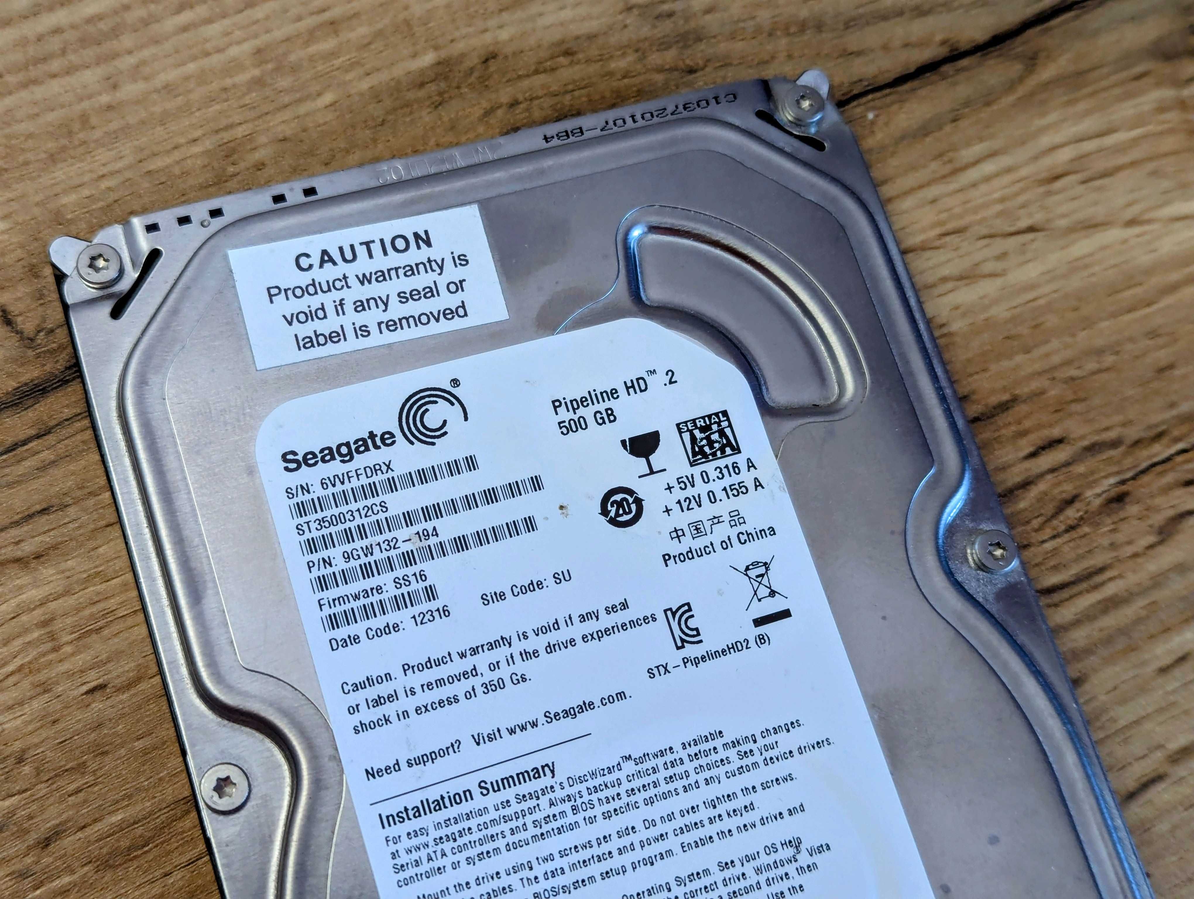 Жесткий диск Seagate Pipeline HD 500GB 3.5 SATA II