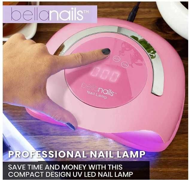 Lampa UV do Manicure/Pedicure LED Różowa profesjonalna BellaNails