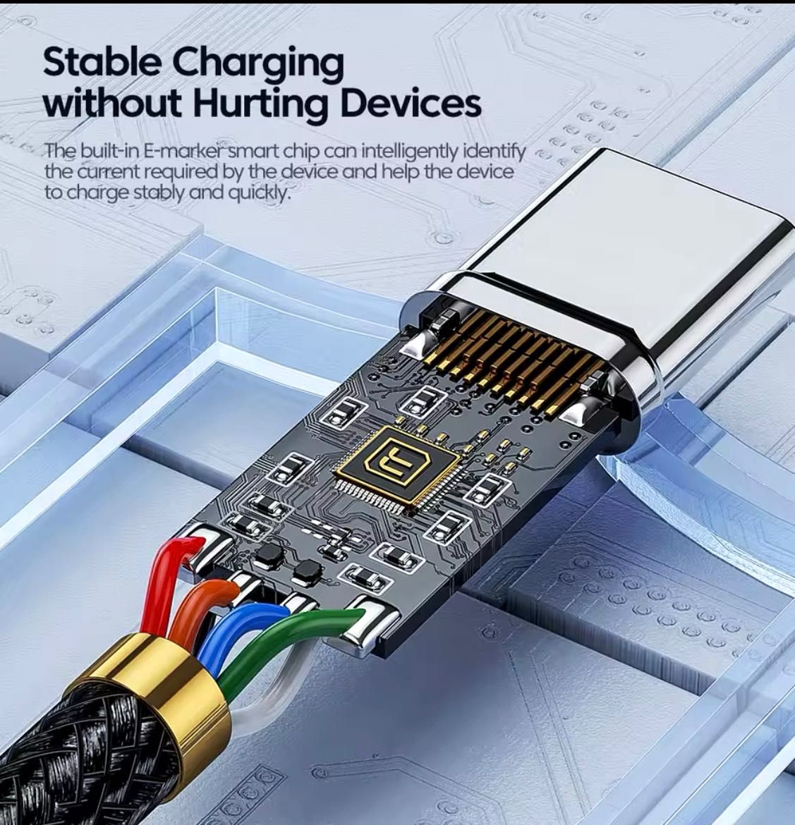 Кабель PD 100W 3 метри (Type-C/Type-C)